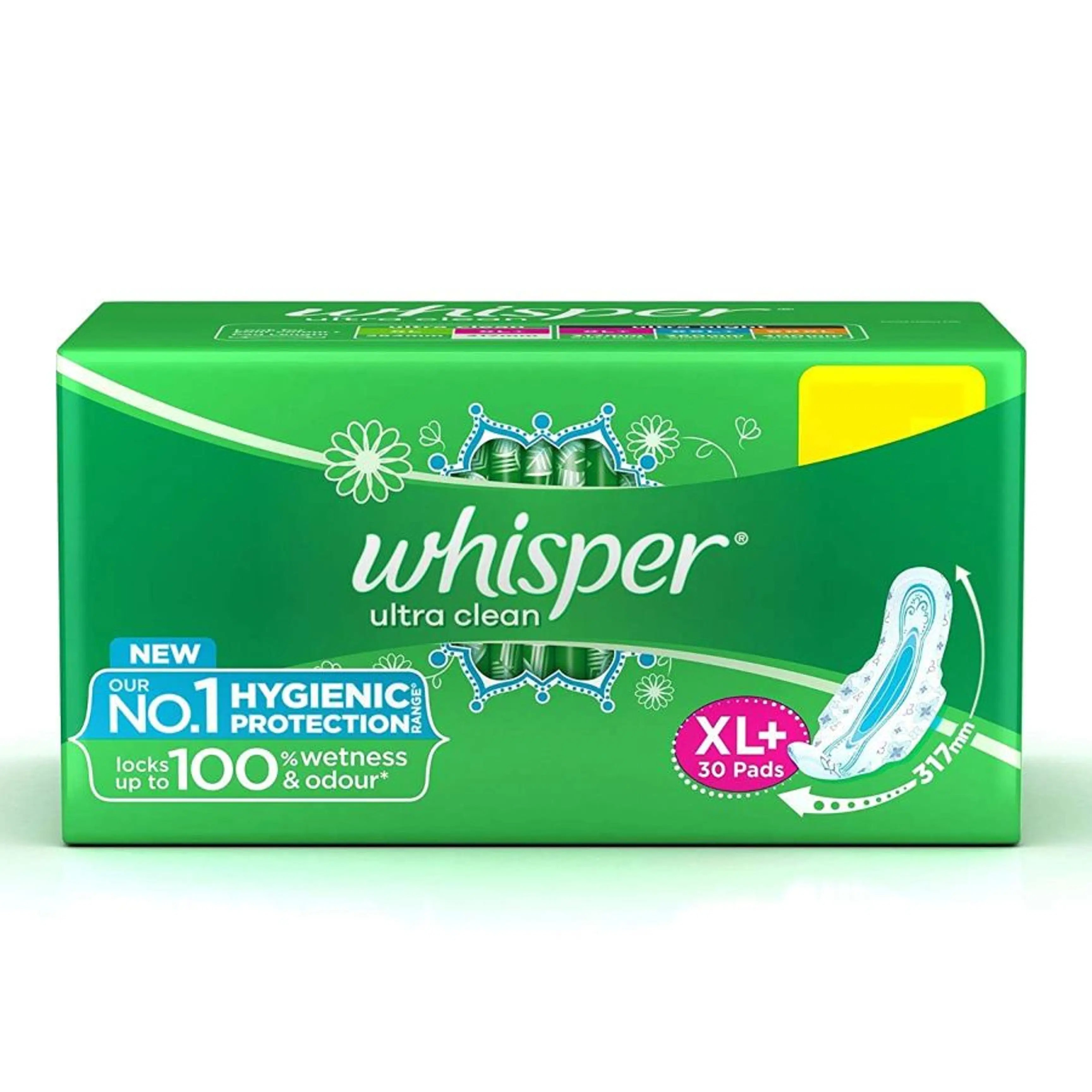 Whisper Ultra Clean Sanitary Pads (XL+ Wings)(30P)