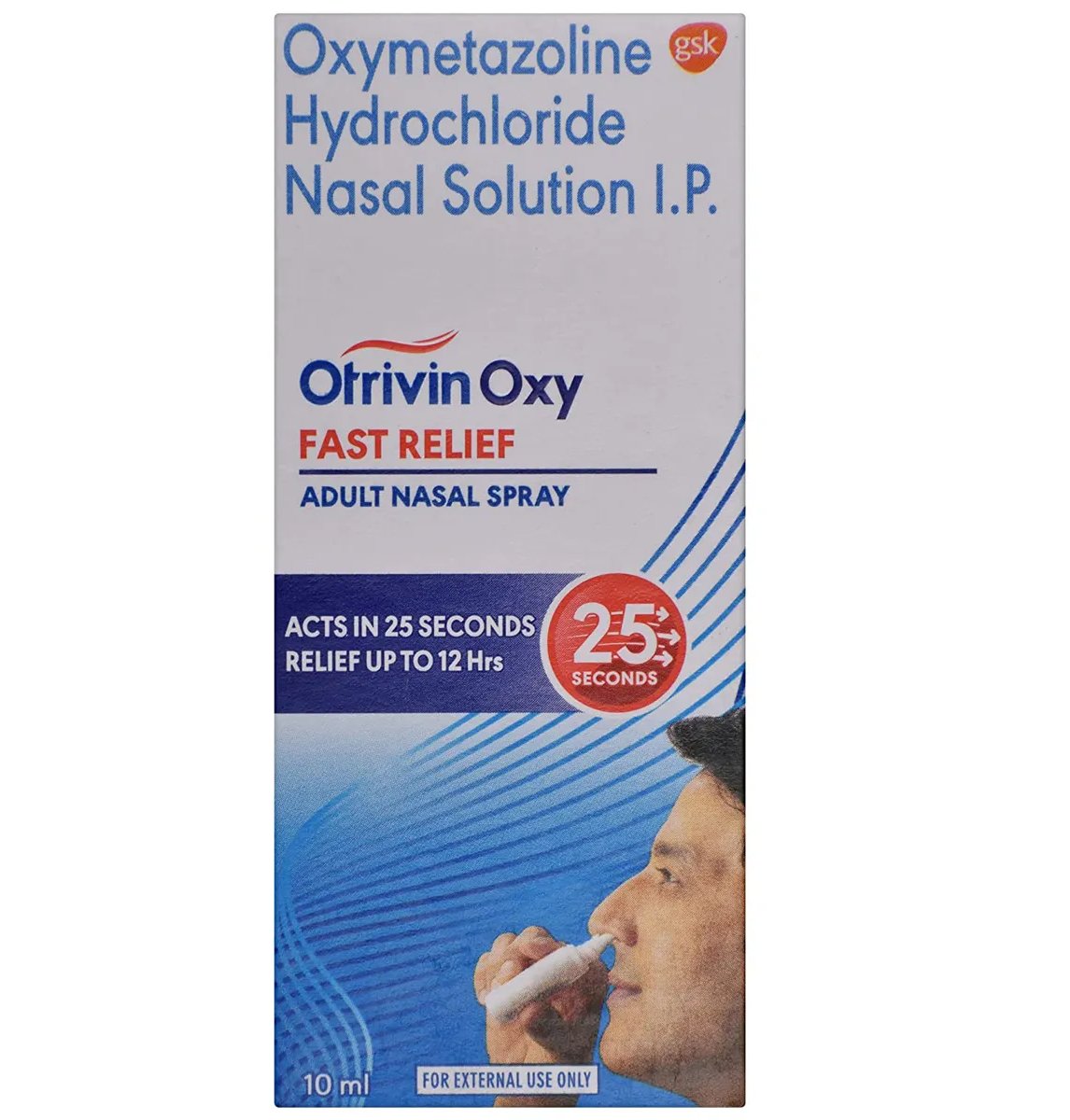 Otrivin Oxy Fast Relief Adult Nasal Spray, 10 ml