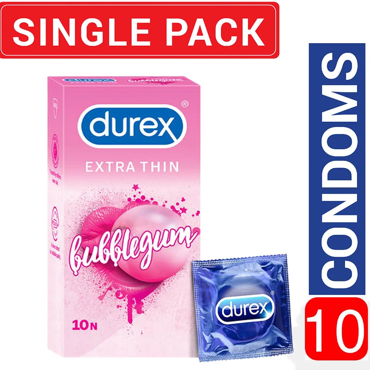 Durex Bubblegum (10S Pack)
