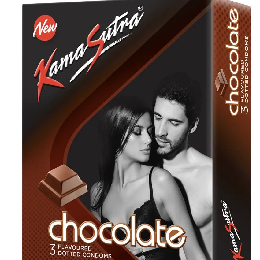 Kamasutra Excite Chocolate Condoms (3S Pack)