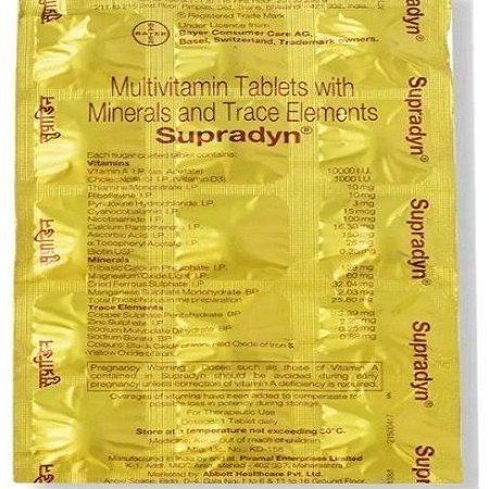 Supradyn Daily Multivitamin Tablet with Minerals 15's