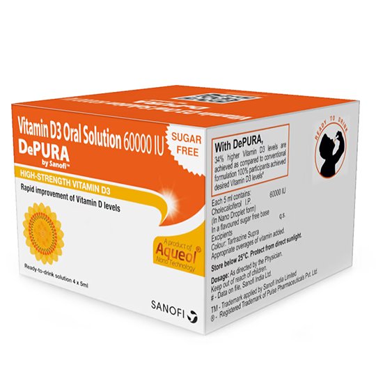DePURA 60000 IU Oral Solution 5 ml