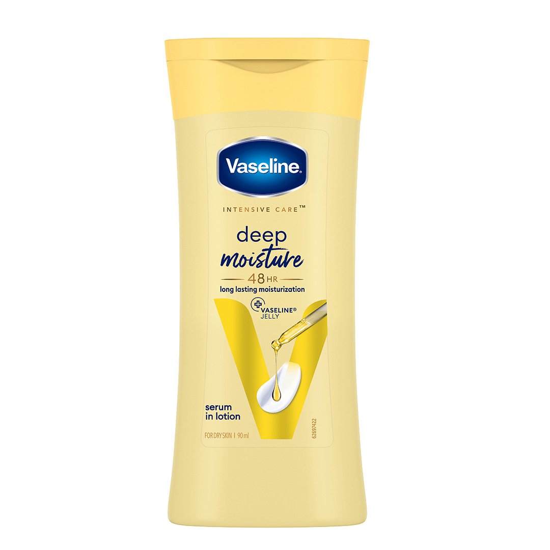 Vaseline Intensive Care Deep Moisture Body Lotion 100 ml | With Pure Oat Extract | Provides Long Lasting Moisturization