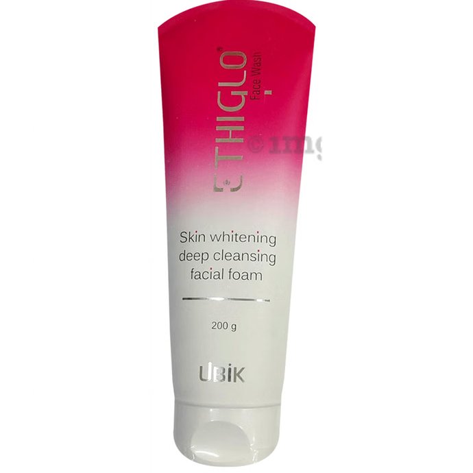 Ethiglo Face Wash 200 ml | Deep Cleansing Facial Foam | Promotes Skin Whitening