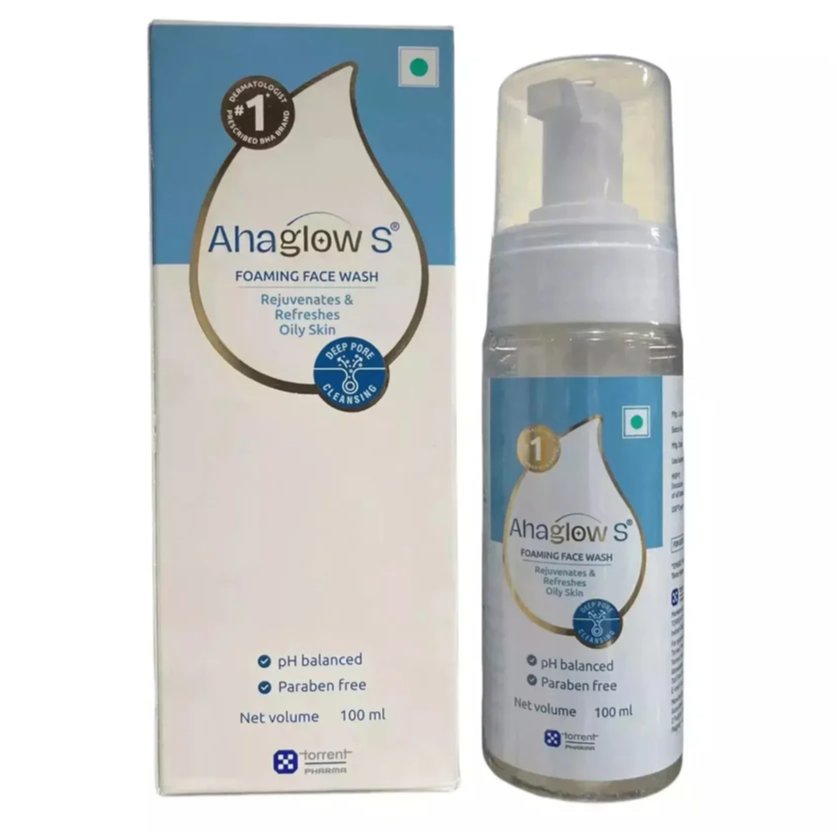 Ahaglow S Foaming Face Wash 60 ml | Salicylic Acid & Glycolic Acid