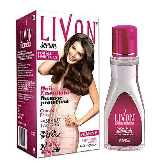 Livon Serum for Women & Men|All Hair Types for Frizz-free, Smooth & Glossy Hair |With Argan Oil & Vitamin E |100ml