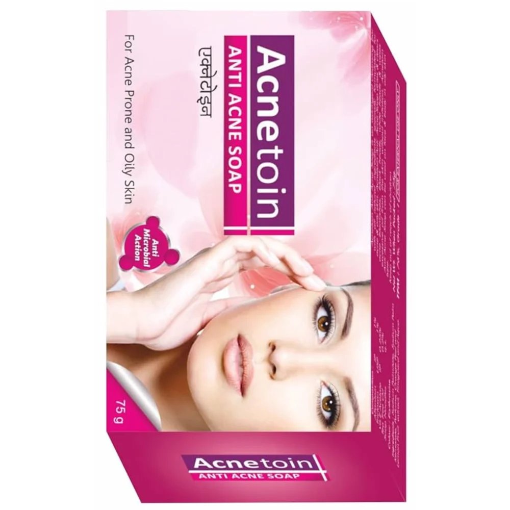 Leeford Women's Acnetoin Anti Acne Bathing Soap Bar Combo Pack, Enriched With Tea Tree Oil & Vitamin E, Helps in Acne, P