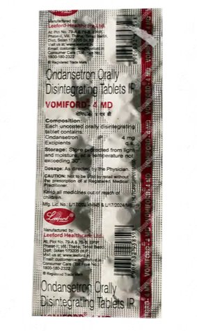 Vomiford 4mg MD Tab 10's
