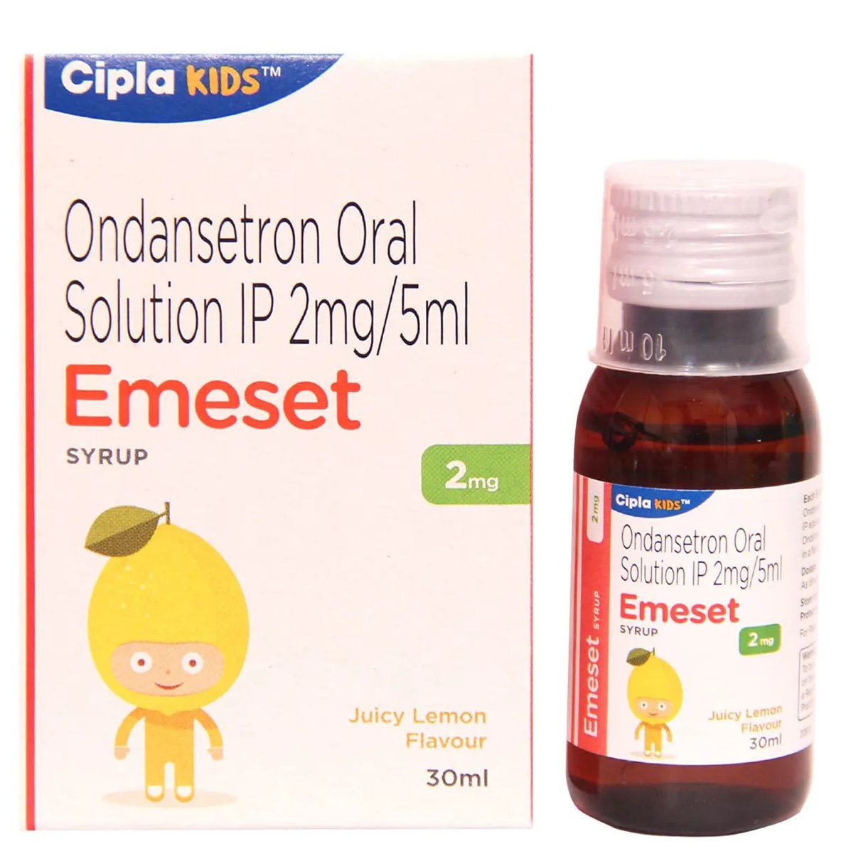 Emeset 2mg Lemon Flavour Syrup 30ml