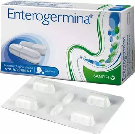 Enterogermina Probiotic Supplement For Diarrhea For Kids & Adults Strip Of 4 Capsules