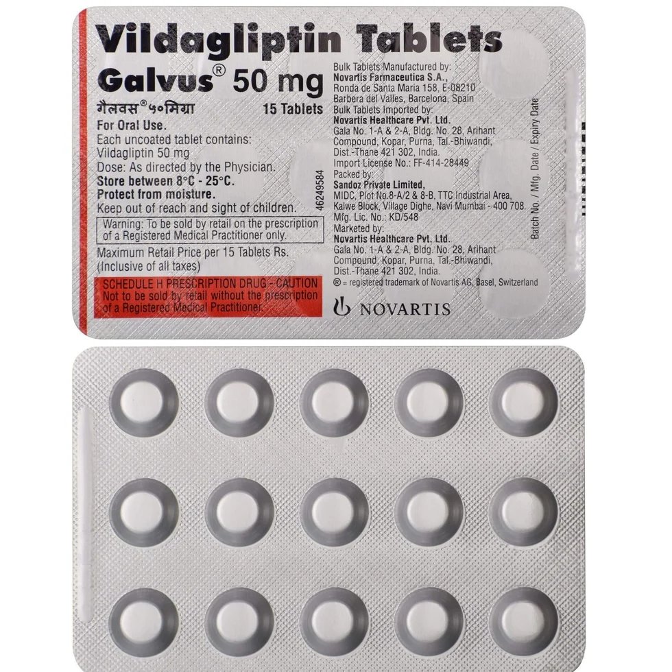 Galvus 50mg Strip Of 15 Tablets